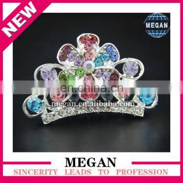 Princess Crystal Hair Crown Rhinestone Tiara Children Hair Comb wholesale