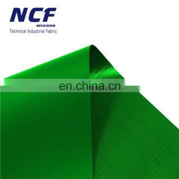 61" Width Factory Wholesale 100% PES 550g Green Pvc Tarpaulin Fabric