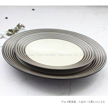 Western Style Porcelain Tableware Round Matt Dinner Sets Plates/Bowls photo-2