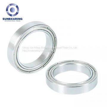 SUNBEARING Deep Groove Ball Bearing 6217 Silver 85*150*28mm Chrome Steel GCR15