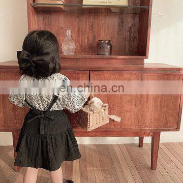 6660/Customized Print Kids Lace Turn-down Collar Shirt Korea Fashion Sweet Girls Top