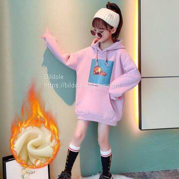 Cute Cartoon Hooded Plush Children's Sweate photo-2