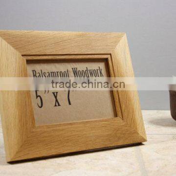 Custom Natural Oak Wooden Photo Frame,Wood Picture Frame