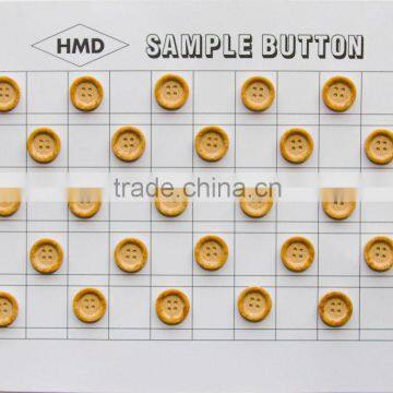 Different wood-style buttons for garments