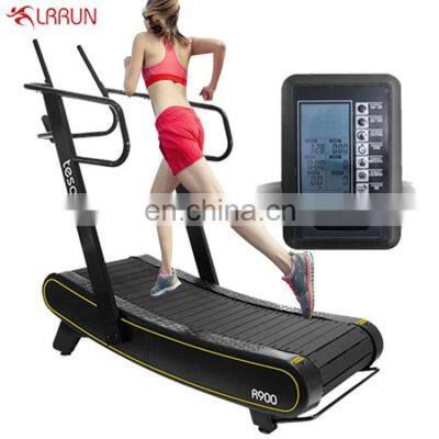 commercial  gym equipment Non-motorized Speed Fit woodway curve manual treadmill running machine without motor