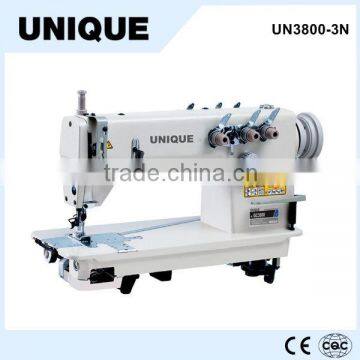 UN3800-3N high speed flat-bed 3-needle chainstitch sewing machine