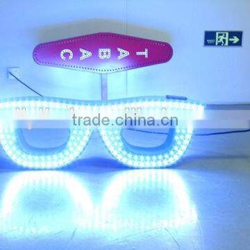 LIYI neon sign china design led optical sign for glasses shop with infrared remote control beer neon sign