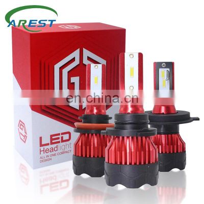 1Set H3 LED H8 Auto Car Headlight 9005 9006 H4 H13 H7 880 H27 9004 9007 H11 881 LED H1 K5 55W 6000LM 6000K Automobile Bulb