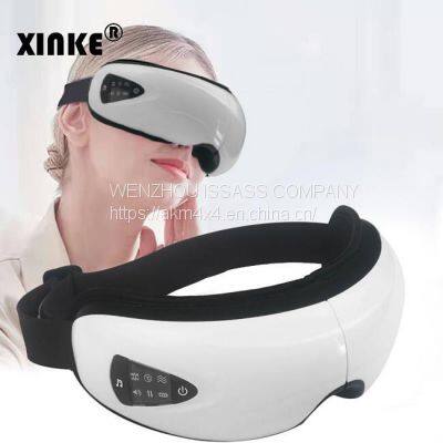 Wireless Air Pressure Vibration Digital Eye Massager Vibration Magnetic Acupuncture Therapy Relief Heat Compress Eye Mask