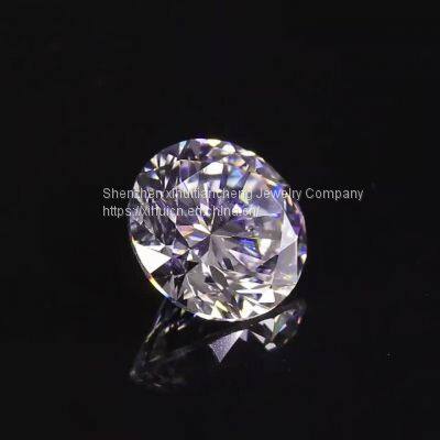 Moissanite DF Colorless Simulated Diamond Loose Stone Round Brilliant Cut Excellent Cutting VVS Clarity for Jewelry Making