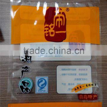 Custom Printed Food Safe Laminated plastic Bags with clear window