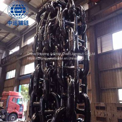 China 30mm marine anchor chain supplier ship anchor chain factory