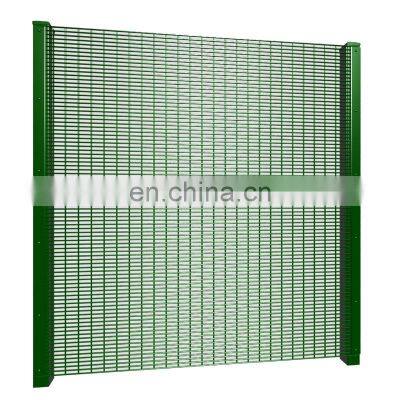 High security 358 security fence, pvc coated clearvu anti climb fence