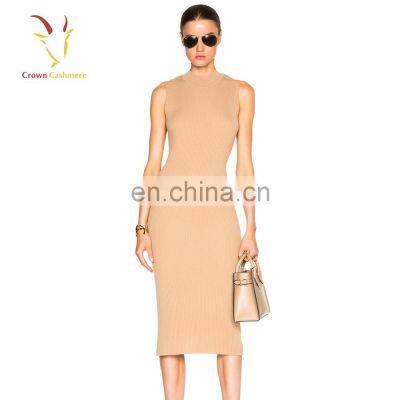 Женская модная шерстяная платье с длинными рукавами photo-5