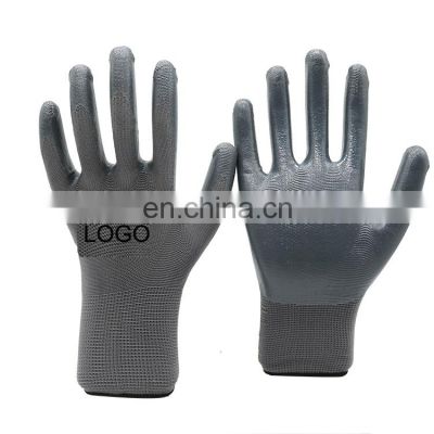 Green Smooth Nitrile Gloves Suppliers In China Work Glove Construction Building Use