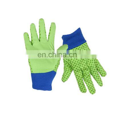 HANDLANDY Technical Green cotton Kids lovely printing safety Gloves children garden gloves