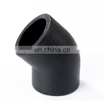 4 Way Cross Degree Fittings HDPE Hot Fusion Equal Elbow 45