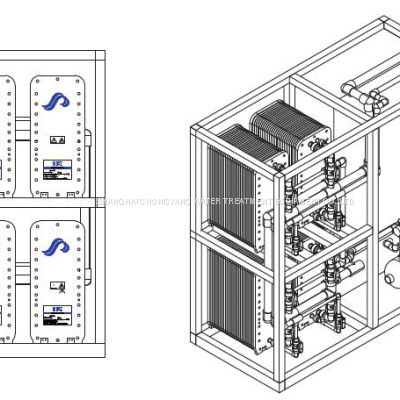 Ultrapure water treatment Electrodeionization 5T/ Chinese brand EDI Manufacturer