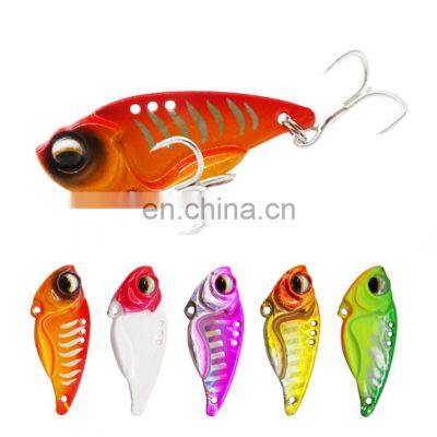 7g 10g 15g Top Quality Metal Simulation VIB With Treble Hook 3D Eyes Hard Fishing VIB Lures