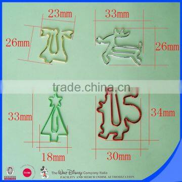 High quality factory produce christmas design metal paper clip