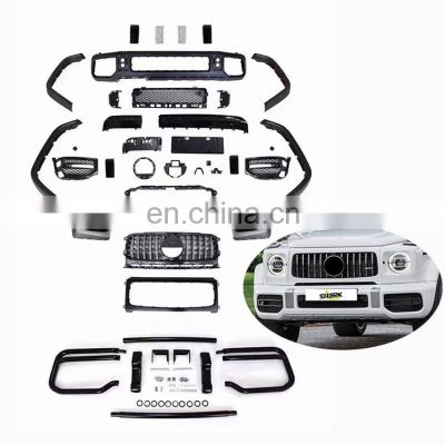 Universal For Mercedes G CLASS W464 W463A Upgrade To G63 Black Series Body Kit Front Bumper Grille Rear Diffuser Body Kit