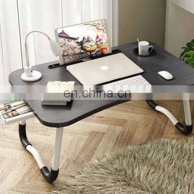 Good quality on bed computer folding indoor lazy student study small desk portable folding table