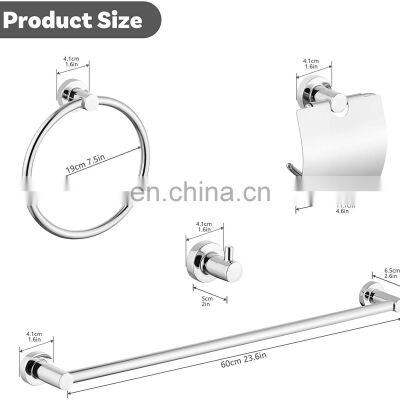 Bathroom High Quality Wall Mounted Cloth Robe Hanger Hook Chrome or Black photo-5