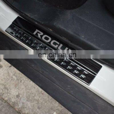 Stainless Steel Door Sill Scuff Plate Cover Trim Car Setup Accessories For Nissan Rogue 2014-2020