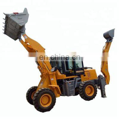 China Chinese Small Wheel Mini Tractor Excavator Digger Backhoe Loader for Sale photo-5