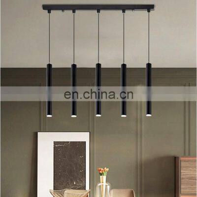 Modern Lights Track Lamp Dimmable Long Tube Spot Light Rail Ceiling Pendant Lamp For Home Store