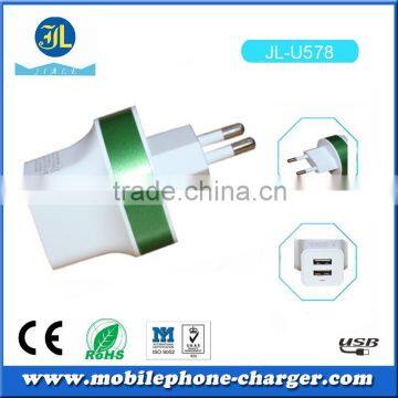 Hot New Product for 2015 Mobile Phone Accessory Dual Usb Home Charger EU Plug photo-5