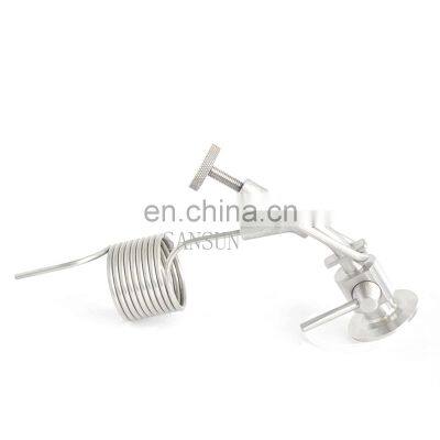 Sanitary Sample Pig Tail Valve Beer Equipment Stainless Steel Pig Tail Sampling Valve