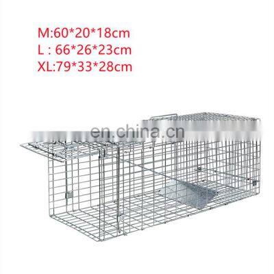Live Rabbits, Cat, Squirrel, Raccoon, Mole, Gopher, Groundhogs, Opossums Catch and Release Cage Humane Metal Animal Cage Trap photo-4