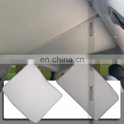 2022 Two Parts UV Rays Protection Sunshade 2PCS Roof Sunshade Curtain Material buckle For Tesla Model Y Mesh OEM Customized