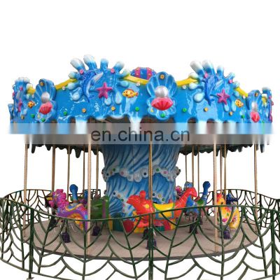 Factory kiddie theme park amusement children games carousel for sale