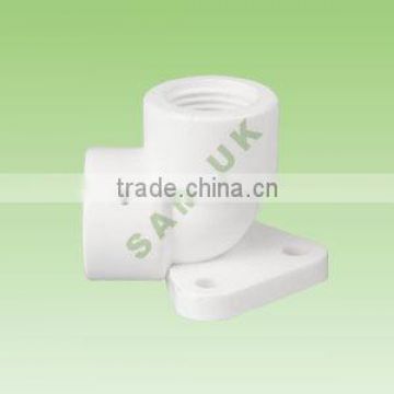 NICE PLASTIC THREADED ELBOW WITH PLATE