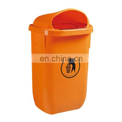 Double Plastic Trash Can 13 Gallon Waste Bin 50L