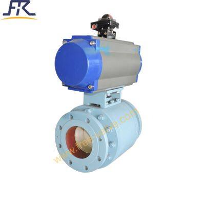 3 PC Pneumatic Ceramic Lined Ball Valve