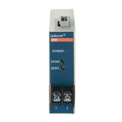 Acrel BM-DV/VI One in and two out isolator powered DC 24V input DC 0-5V output 4-20mA TS35 rail mounting