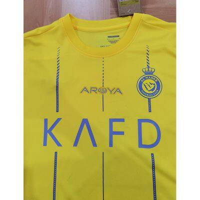 Riyadh Yellow No. 7 Cristiano Ronaldo Jersey 2324 Season Home Fan Edition 10 Mane Player Edition Football Jersey Customization photo-4