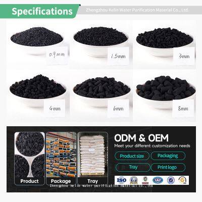 Kelin Free Sample High Quality Bulk Extrud Carbon Activ Columnar Activated Carbon For Flue Gas