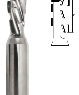 PCD Sizing Router Cutter, Z2+2