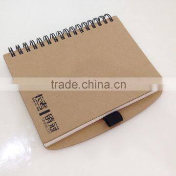 Metal spiral notepad, kraft cover NSXQ-NP0004