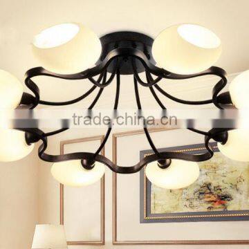 2016 new black wrought iron chandelier