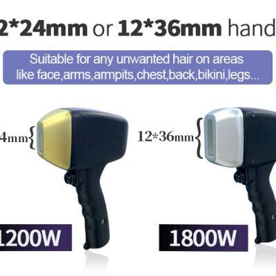 Permanent 808nm Diode Laser Painless Hair Removal Laser Ice Titanium Diode Hair Removal Laser Portable photo-4