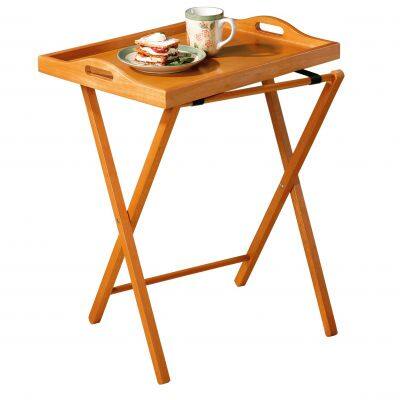 Bamboo Dining Tray Wooden  Coffee Table Folding TV Tray Table Set Breakfast Table Wooden Tray