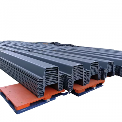 2024 New Developed Type U622 Hot Selling Grey Color Vinyl Plastic Synthetic Sheet Piles for Waterfront Structures