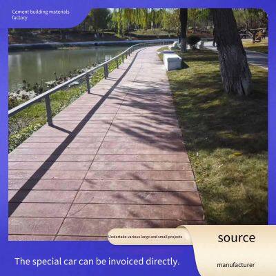 Reinforced Concrete Wood - Imitation Walkway Boards, Park and Scenic Area Wood - Grain Paving Boards, Precast Cement Floor Paving Boards for Boardwalks photo-5