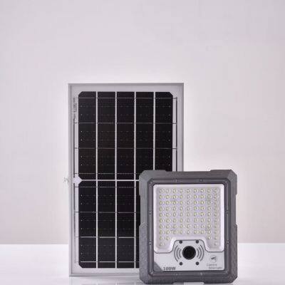 1000W Outdoor Waterproof LED Security Solar Floodlight With Aluminum Body Bright Solar Sign Board for Courtyard Garden Lighting photo-2