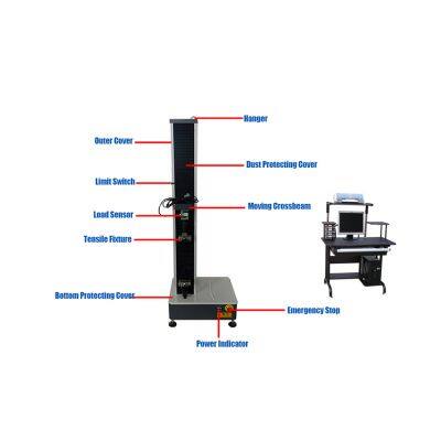 5000N Universal Material Tensile Strength Testing Machine Cloth Tensile Strength Tester Wire Tension Test Machine photo-5